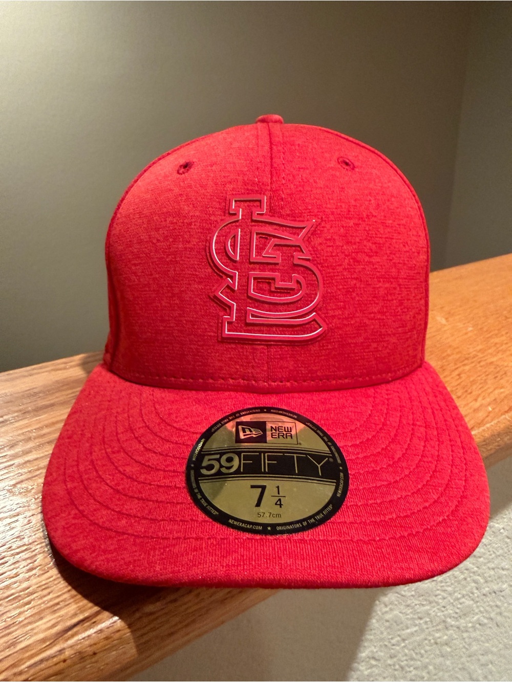 New Era 59FIFTY Official Red St  Louis Cardinals MLB size 7 1/4 Baseball Cap